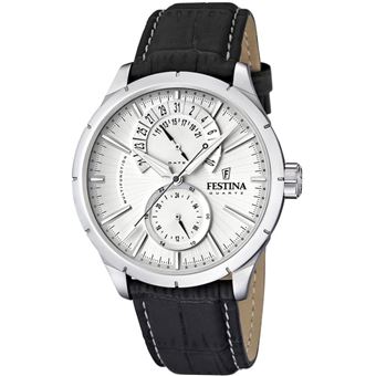 En Montre Festina Bracelet Homme F165731 Noir Cuir Elegance N8ynmwPvO0