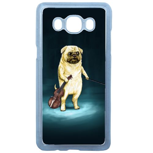 Coque Chien Qui Fait Du Violon Compatible Galaxy J7 2016 Transparent