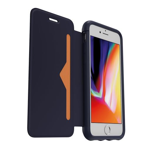 OtterBox Symmetry Series Etui Apple iPhone 8 - Protection à rabat pour téléphone portable - cuir artificiel - vague d'azur - pour Apple iPhone 8