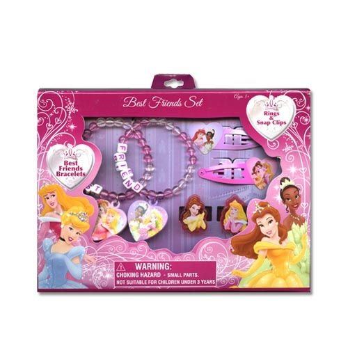 Ensemble de bracelets Disney Princess Best Friends avec accessoires pour bagues par Jersey Bling