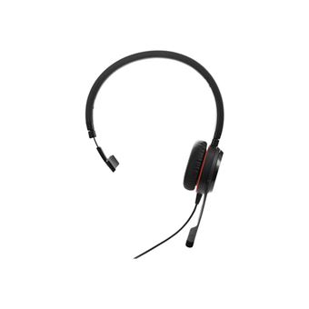 Jabra Evolve 30 II MS Mono - Micro-casque - sur-oreille - filaire - USB, jack 3,5mm - Certifié pour Skype for Business - 1