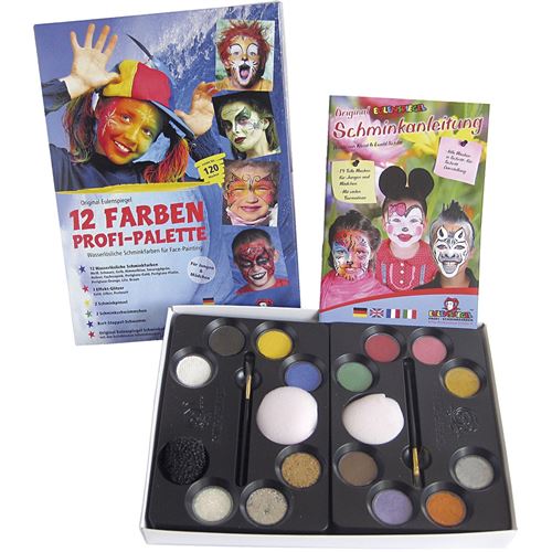 Eulenspiegel trousse de maquillage 12 couleurs 21-pièces
