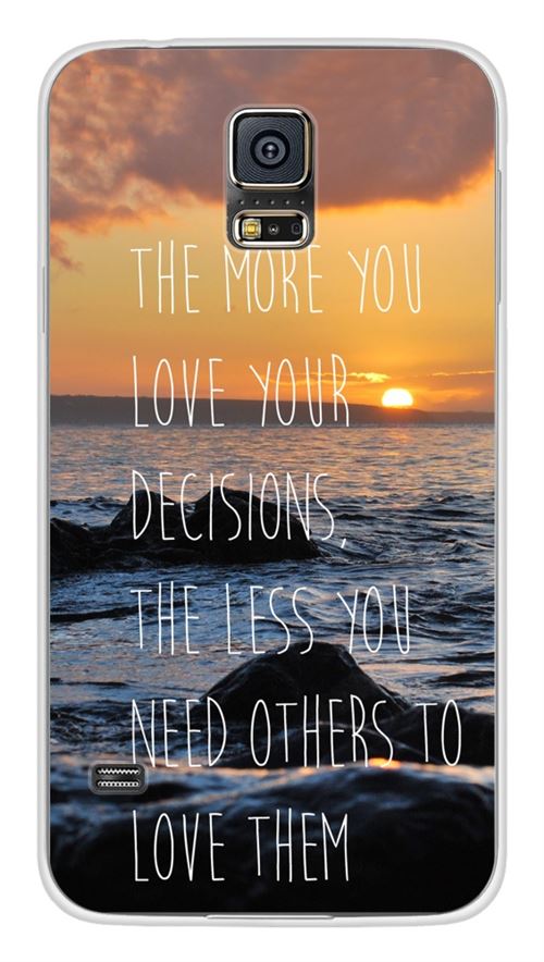 Coque en silicone imprimée compatible Samsung Galaxy S5 Sunshine