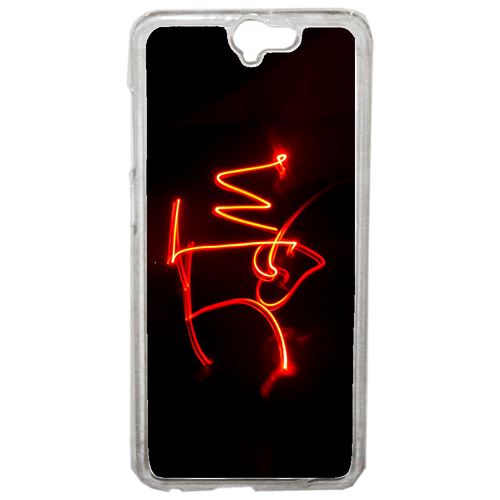 Coque Jtm Coeur Love Feu Compatible One A9 Transparent