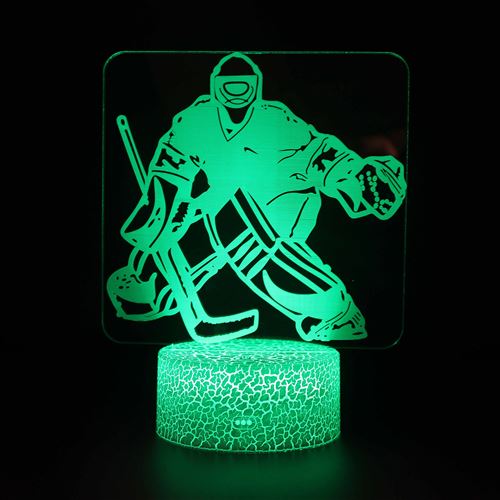 Stack Lampe 3D Tactile Veilleuses Enfant 7 Couleurs Avec Telecommande - Baseball #440