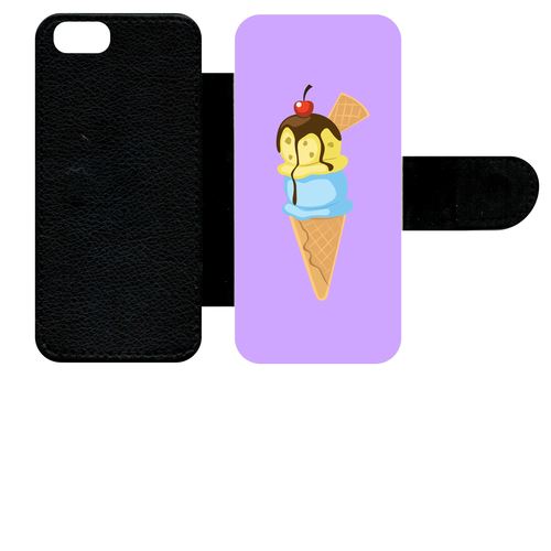 Etui À Rabat Apple Iphone 5 Glace Cornet Violet