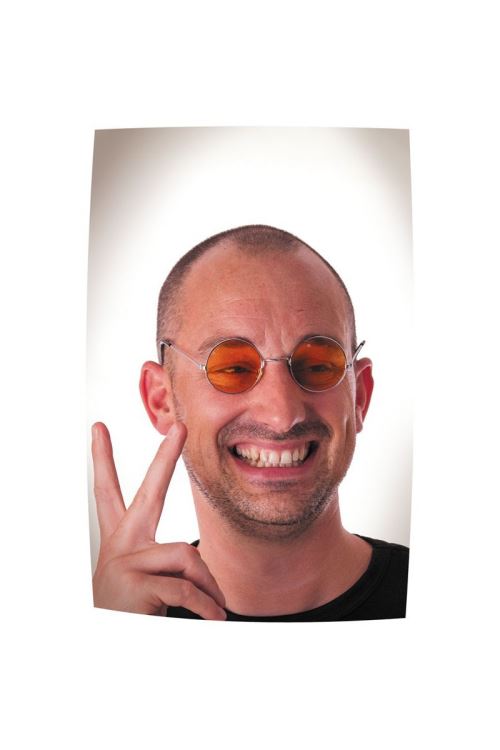 Lunettes hippie orange