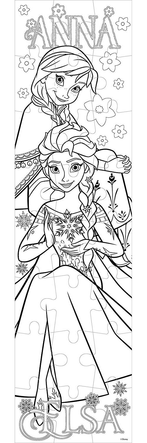 Puzzle Reine Des Neiges Frozen 2 En 1 Coloriage 24 Pcs Papeterie