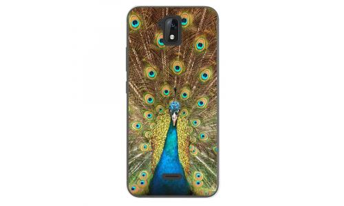 Coque souple pour Altice S51 avec impression Motifs paon qui fait la roue