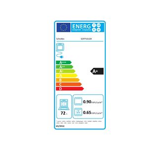 Scholtès SOFP1610X - Four - intégrable - niche - largeur : 56 cm - profondeur : 55 cm - hauteur : 58.5 cm - avec système auto-nettoyant - classe A+ - noir