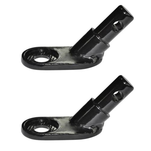 vidaXL Attelage de remorque pour vélo 2 pcs Fer