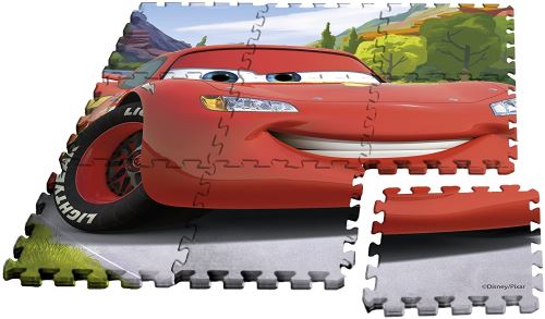 Kids Licensing- Tapis en Mousse Cars au Format Puzzle, WD17625