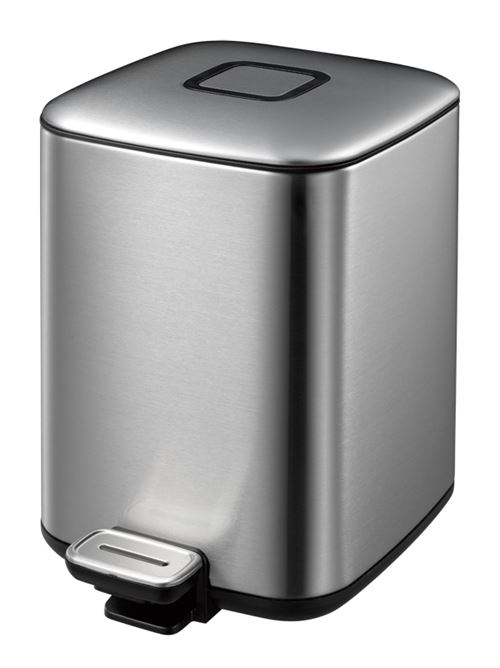 Poubelle regent step bin 6l inox mat, eko