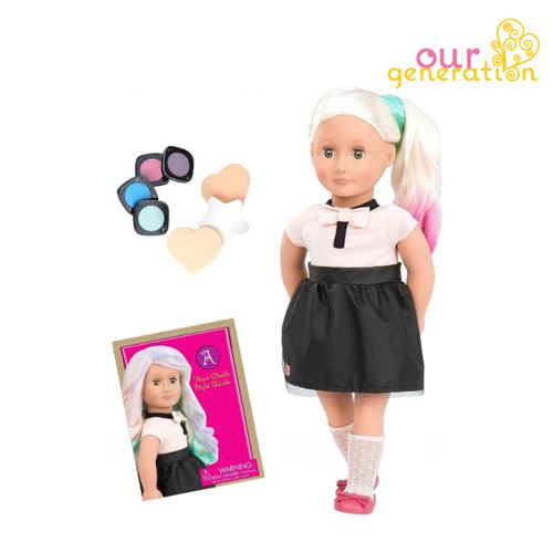 Poup&eacute;e Craie Amya - Our Generation Multicolore