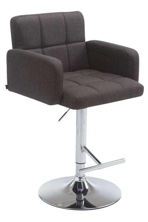 Tabouret de bar Los Angeles tissu , Gris foncé