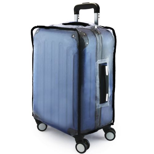 Couverture de bagage transparente Alledomain Couverture de valise en PVC Transparent Étanche Protecteur de bagage anti-rayures Clair 