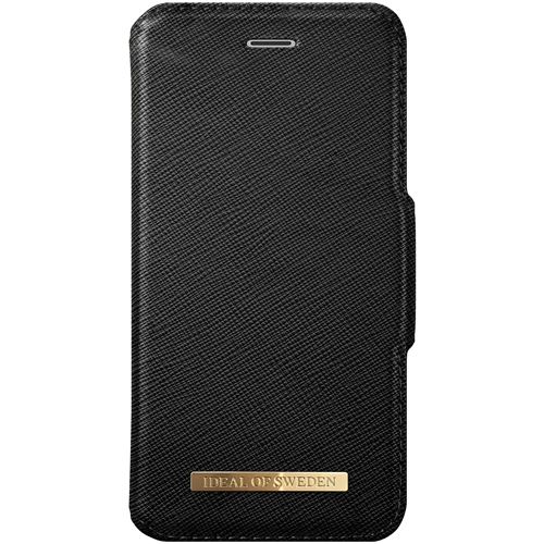 IDEAL Fashion Wallet - Flip cover voor mobiele telefoon - polyurethaan - zwart - voor Apple iPhone 7 Plus