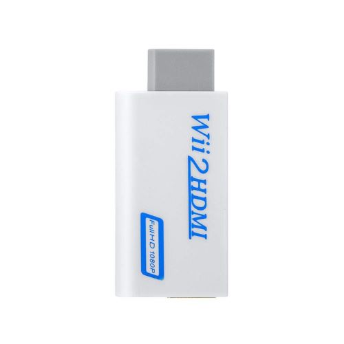 Alpexe Adaptateur Wii vers HDMI, Full HD 1080p Convertisseur avec Sortie Vidéo et Audio de 3,5 mm