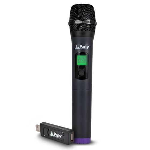 Système de microphone à main sans fil avec écran digital UHF via USB