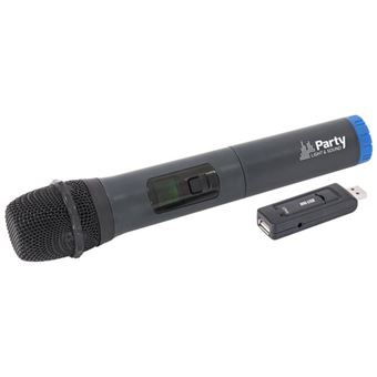 Système de microphone à main sans fil avec écran digital UHF via USB - 1