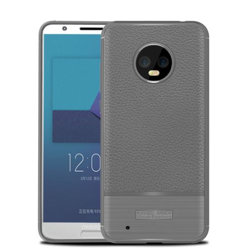 Etui Coque de protection antichoc souple pour Moto G6 - Gris
