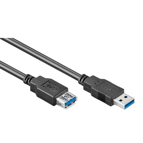 Wentronic Noir Goobay Rallonge Usb 3.0 - 3M M/F (Noir)