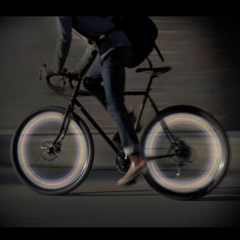 LAMPE DE ROUE de vélo tambour fleur pour enfants avec 22 lumières