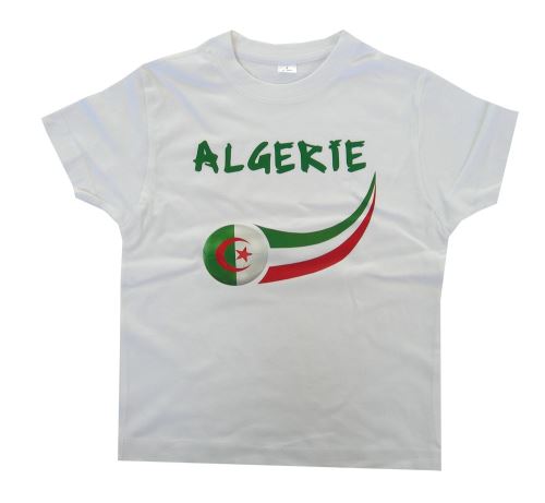 Supportershop Algérie T-Shirt Enfant, Blanc, FR : (Taille Fabricant : 12 Ans)