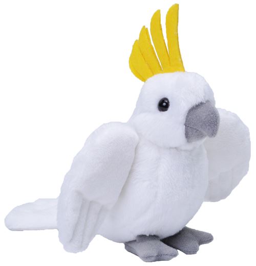 Wild Republic cacatoès en peluche junior 13 cm blanc