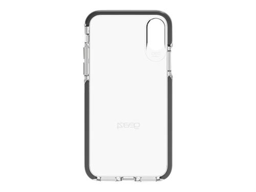 Gear4 D3O Piccadilly - Achterzijde behuizing voor mobiele telefoon - polycarbonaat, D3O - zwart, transparant - voor Apple iPhone X