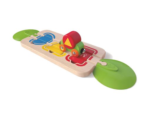 Hape rails puzzle en bois avec train en 7 parties