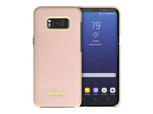 kate spade new york - Achterzijde behuizing voor mobiele telefoon - Saffiano rose gold - voor Samsung Galaxy S8+