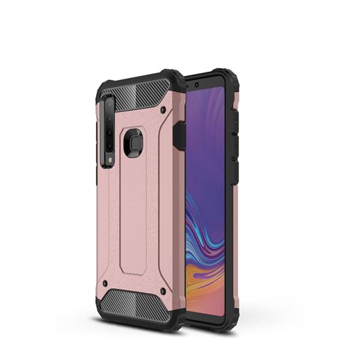 Coque en TPU armor guard hybride or rose pour votre Samsung Galaxy A9 (2018)/A9 Star Pro/A9s