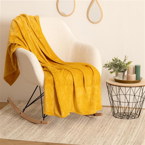 Plaid doux (230 cm) Tendresse Lin - Déco textile - Eminza