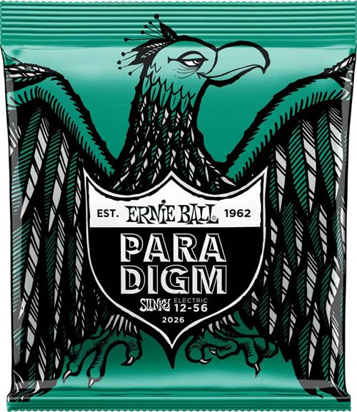 Ernie Ball 2026 - Jeu de cordes guitare éléctrique Paradigm not even slinky 12-56