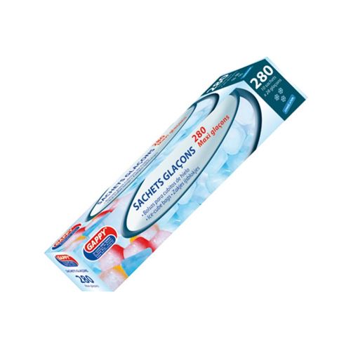 280 sachets à glaçons