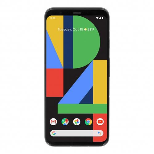 Google Pixel 4 - 4G smartphone - RAM 6 Go / Mémoire interne 64 Go - écran OEL - 5.7 - 2160 x 1080 pixels - 2x caméras arrière 12,2 MP, 16 MP - front camera 8 MP - juste noir