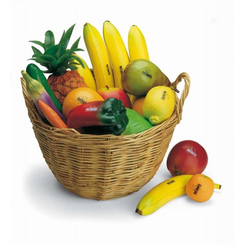 Meinl Set de 36 shakers Fruits/Légumes – Percussions