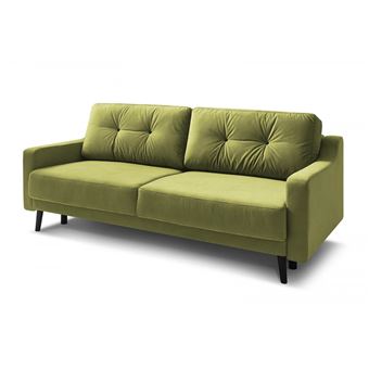 150 sur bobochic canape droit convertible coffre torp vert achat prix fnac