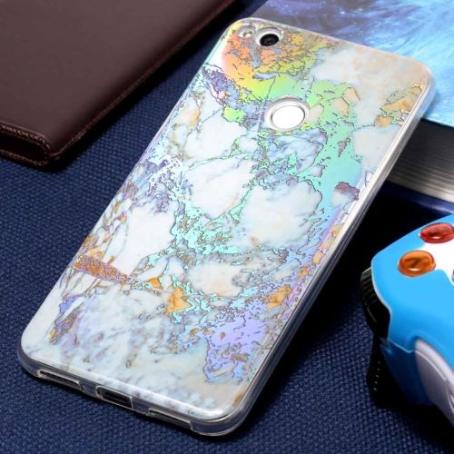 Huawei P8 Lite (2017) Coque Protection TPU Marbré Gris ALS53936