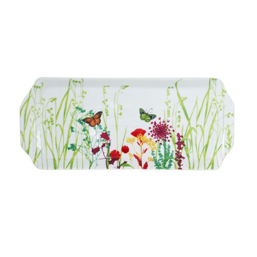 Plat à cake 36 cm tutti fiori - Table Passion - Blanc - Porcelaine