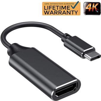 Cabling - CABLING® Câble Adaptateur femelle USB-C vers prise mâle HDMI 4K  60 Hz - câble nylon 20 cm - Convertisseur Audio et Vidéo - Rue du Commerce