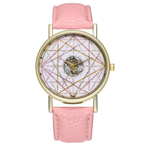 Zhou Lian occurrence Xiao montre symbole du zodiaque montre géométrique montre carte du monde montre féminine montre à quartz horloge T229-Arose