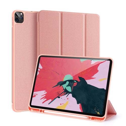 27€10 sur Etui en PU + TPU triple avec porte-stylet rose pour votre Apple  iPad Pro 12.9 (2020) - Housse Tablette - Achat & prix