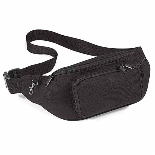 Sac banane - aspect textile - QD12 - noir
