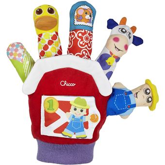 Chicco marionnette de ferme junior coton/pluche taille unique - 1