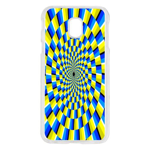 Coque Effet D'optique Jaune Et Bleu Compatible Galaxy J5 2017 Transparent