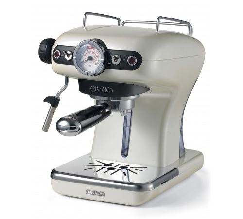 Ariete Classica 1389/17 - Machine à café avec buse vapeur Cappuccino - 15 bar - pearl