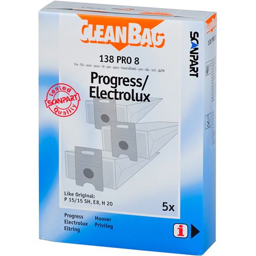 Scanpart Cleanbag 138pro8 Sac à poussière Electrolux Z361 E08n