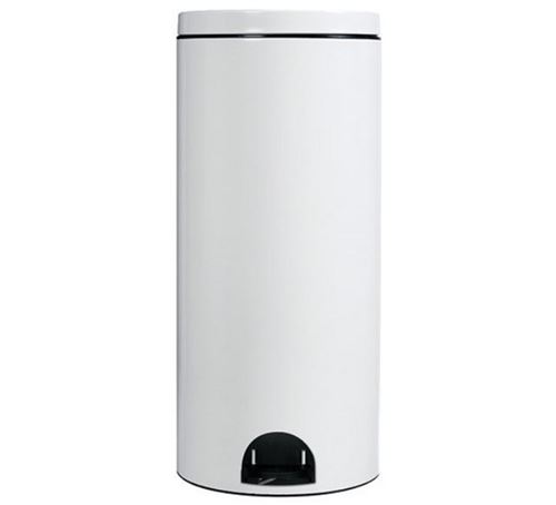 Poubelle elora 30l blanc rossignol 90233